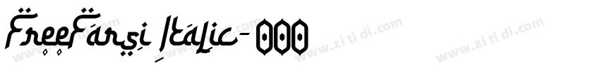 FreeFarsi Italic字体转换